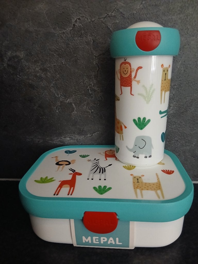 MEPAL broodtrommel met beker NIEUW!, Ophalen of Verzenden, Nieuw