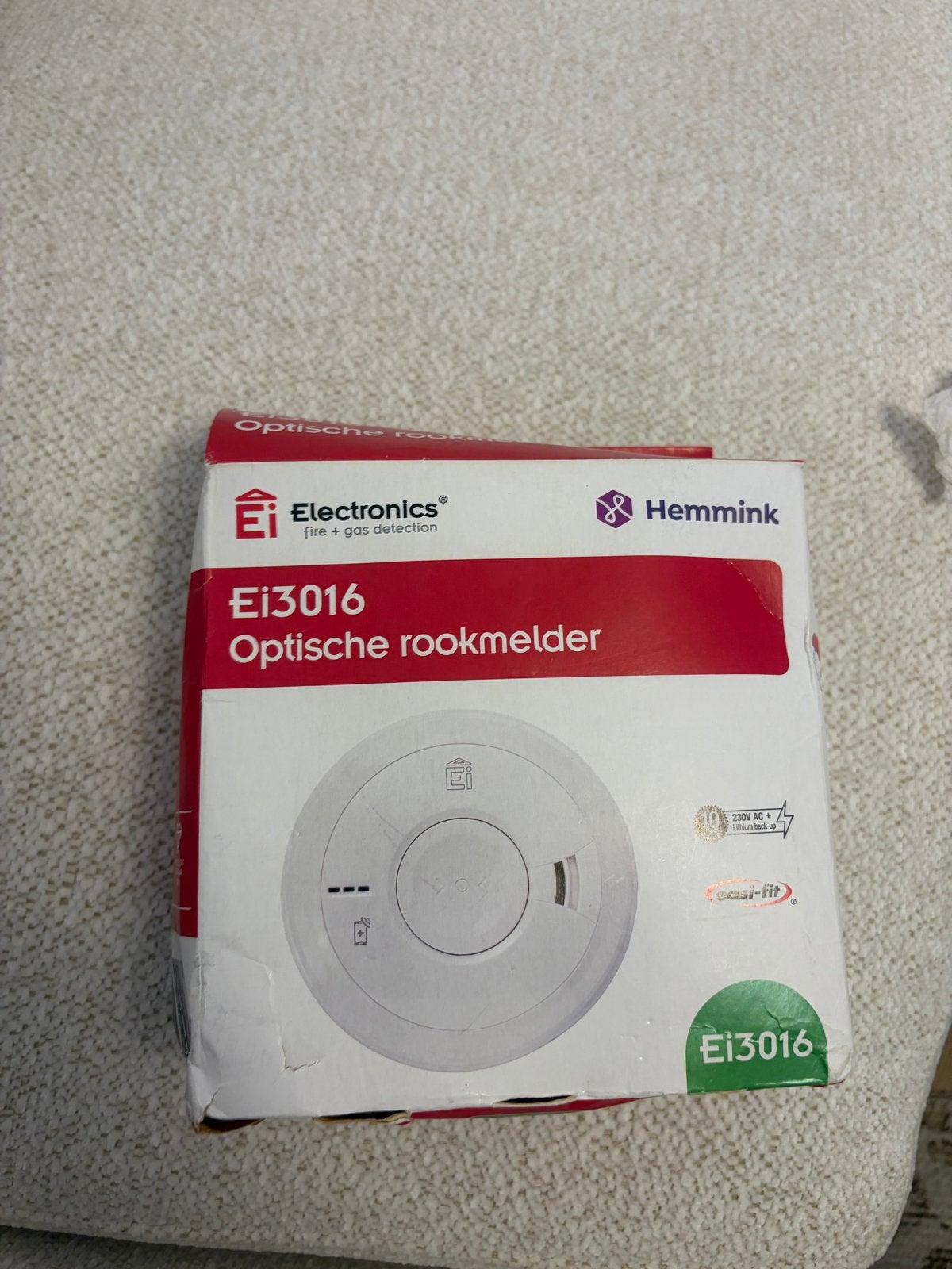 Ei3016 Optische Rookmelder - Nieuw in doos, Ophalen of Verzenden, Nieuw, Detector, Sensor of Melder, Rook