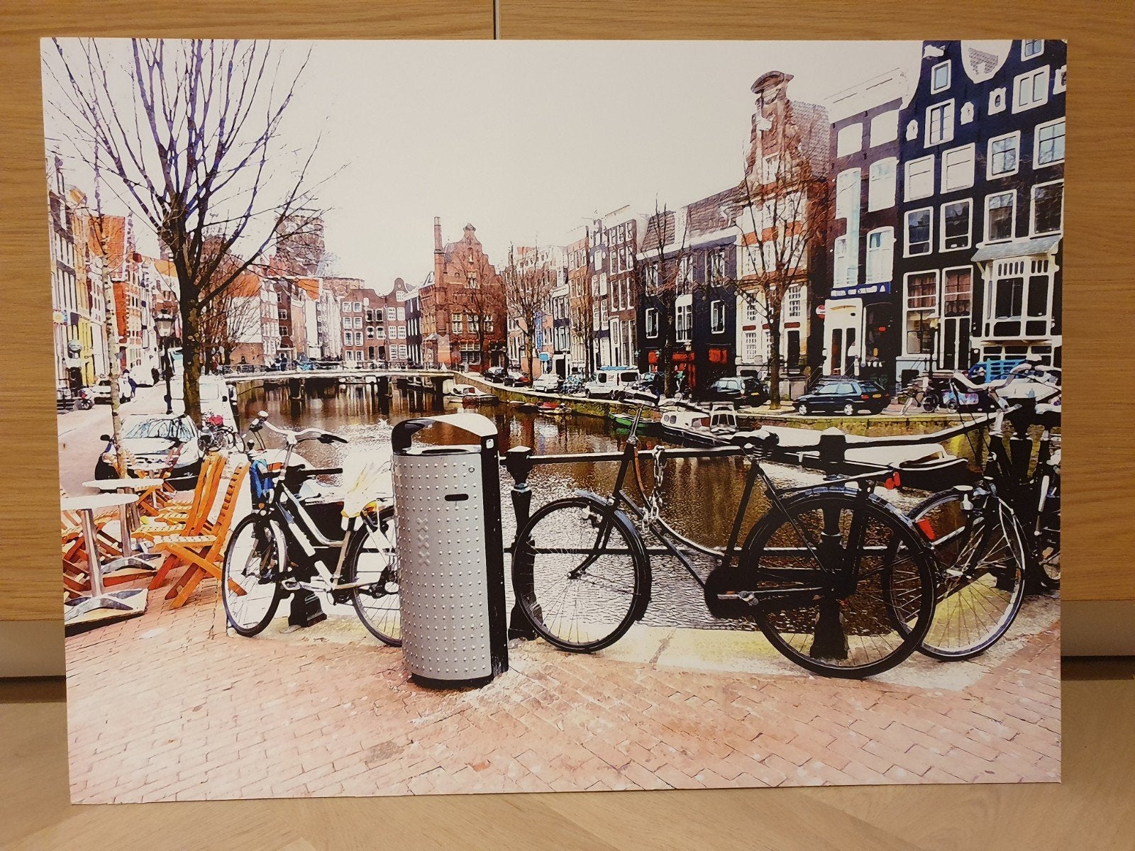 Foto van Amsterdamse gracht, Ophalen, Foto, Fotografie