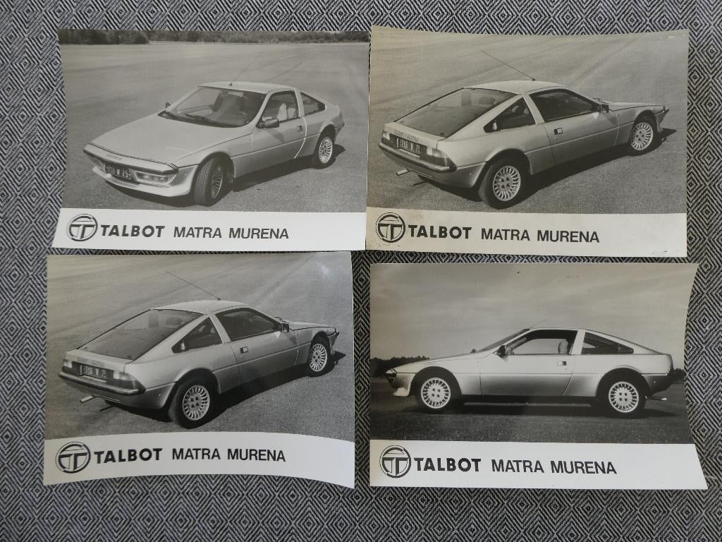 Matra Murena: 4 Persfoto's, Ophalen, Zo goed als nieuw, Overige merken