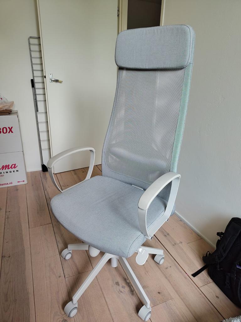 IKEA MARKUS Office Chair, Huis en Inrichting, Bureaustoelen, Ophalen, Gebruikt, Grijs