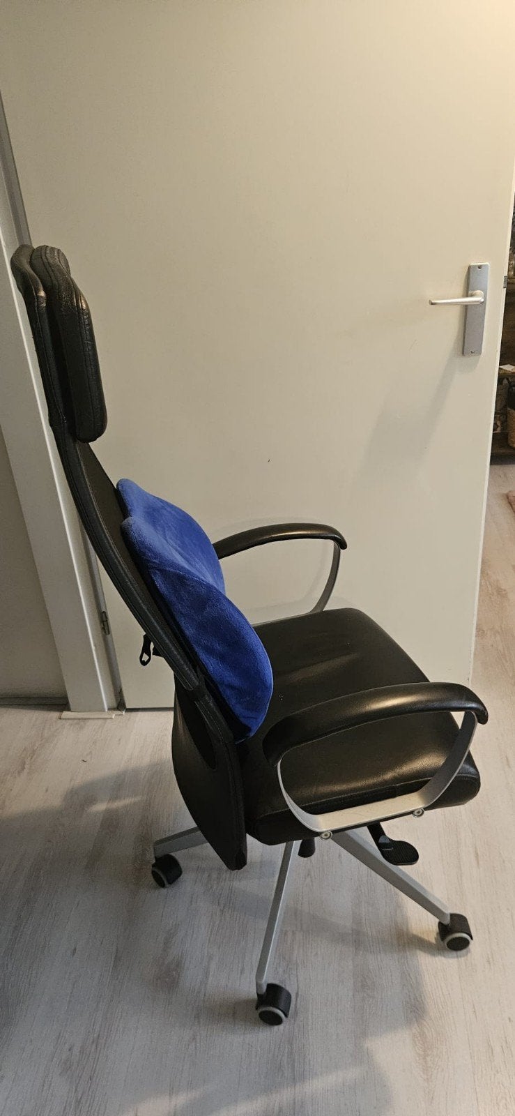 Zwarte Bureaustoel met Ergonomische Ondersteuning, Ophalen, Gebruikt, Zwart, Bureaustoel