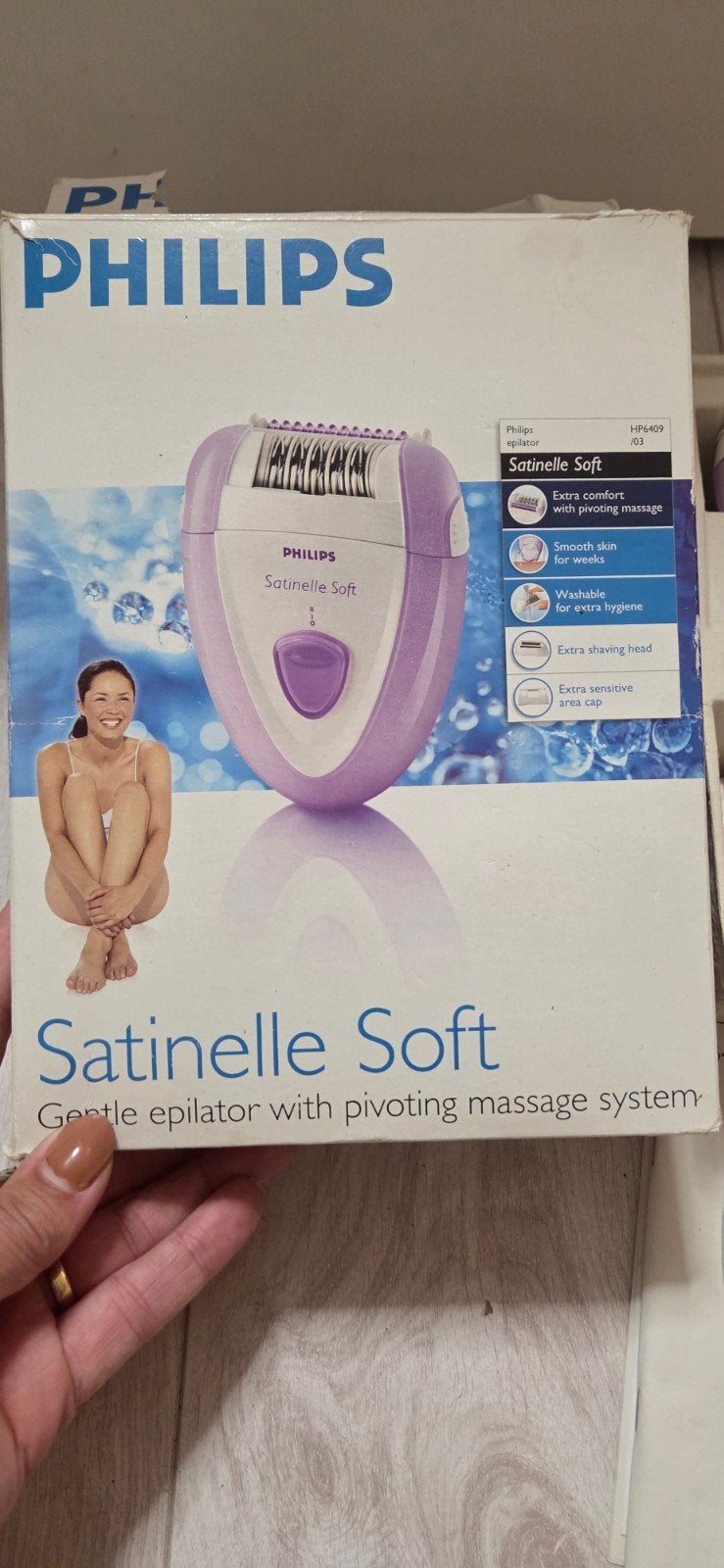 Philips Satinelle Soft Epilator., Ophalen of Verzenden, Gebruikt, Scheren en Epileren