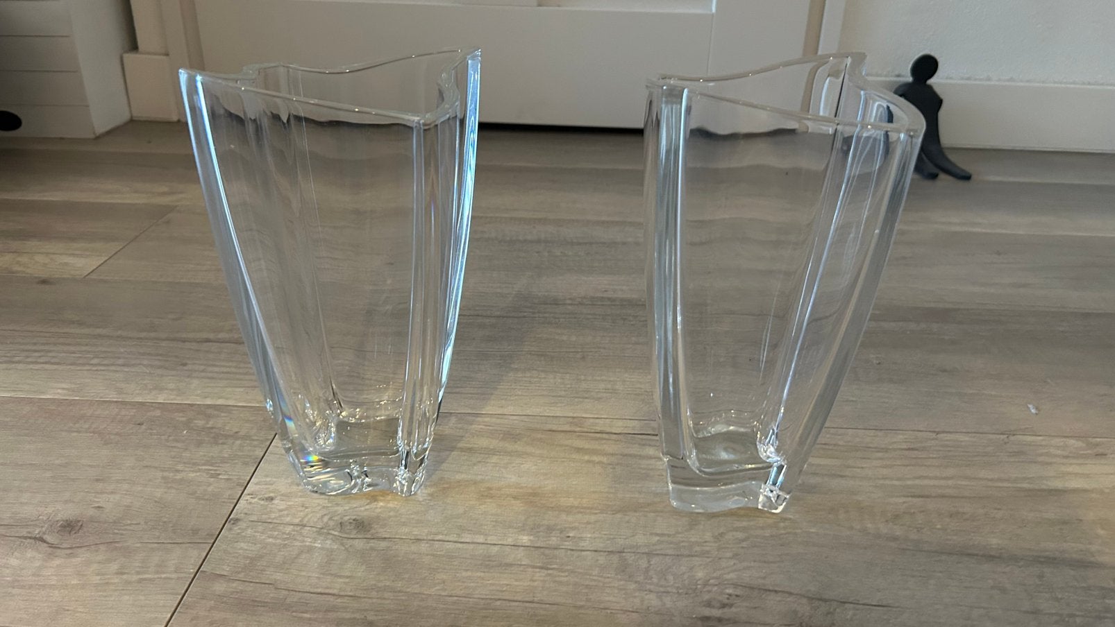 Villeroy & Boch NewWave vazen – 2 stuks, Huis en Inrichting, Ophalen, Transparant, 25 cm, Glas
