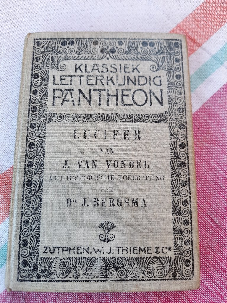 Boekje treurspel lucifer, Antiek en Kunst, Ophalen of Verzenden, J.van Vondel