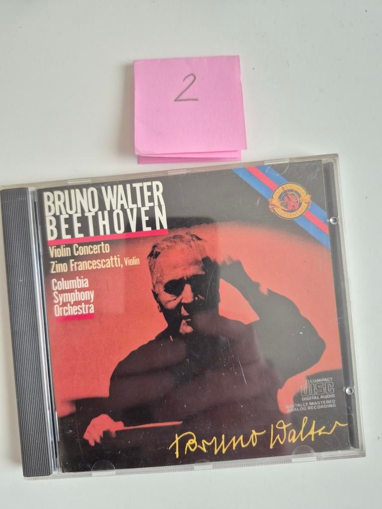 Bruno Walter Beethoven Vioolconcert CD Zino Francescatti, Cd's en Dvd's, Ophalen of Verzenden, Classicisme, Gebruikt, Orkest of Ballet