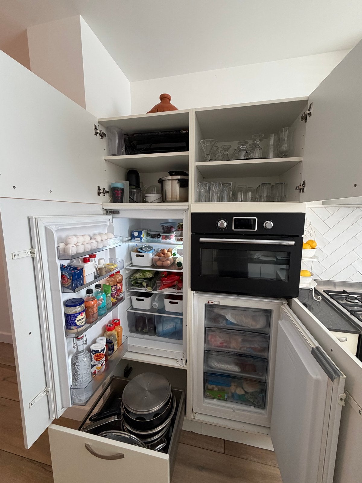 Koelkast, diepvries en combi oven - IKEA & Whirlpool, Witgoed en Apparatuur, Koelkasten en IJskasten, Gebruikt, 200 liter of meer