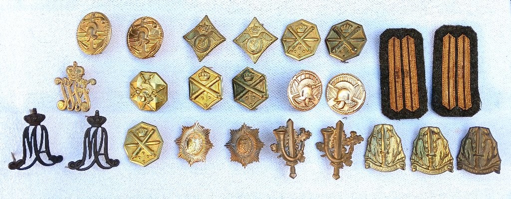 Lot diverse schouderemblemen, Ophalen of Verzenden, Landmacht, Nederland, Embleem of Badge