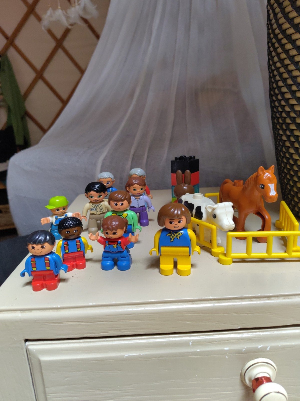 Duplo Familie Set voor Systemisch werk/familie opstelling, Ophalen of Verzenden, Zo goed als nieuw
