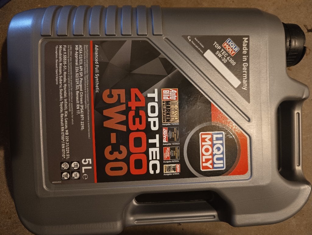 Oil Liqui Moly 5w30 Toptec 4300 5l, Ophalen of Verzenden
