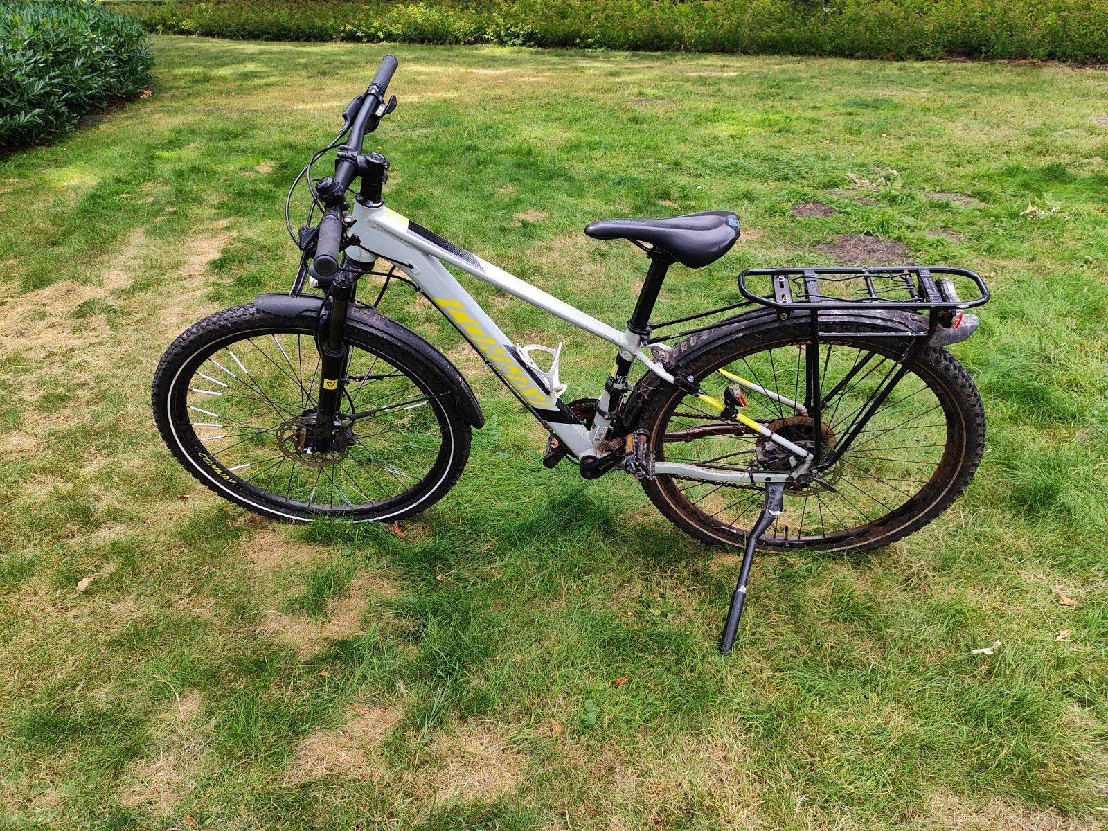 Gebruikte mountainbike met bagagedrager, Fietsen en Brommers, Fietsen | Meisjes, Gebruikt, Versnellingen, Conway, Schijfrem