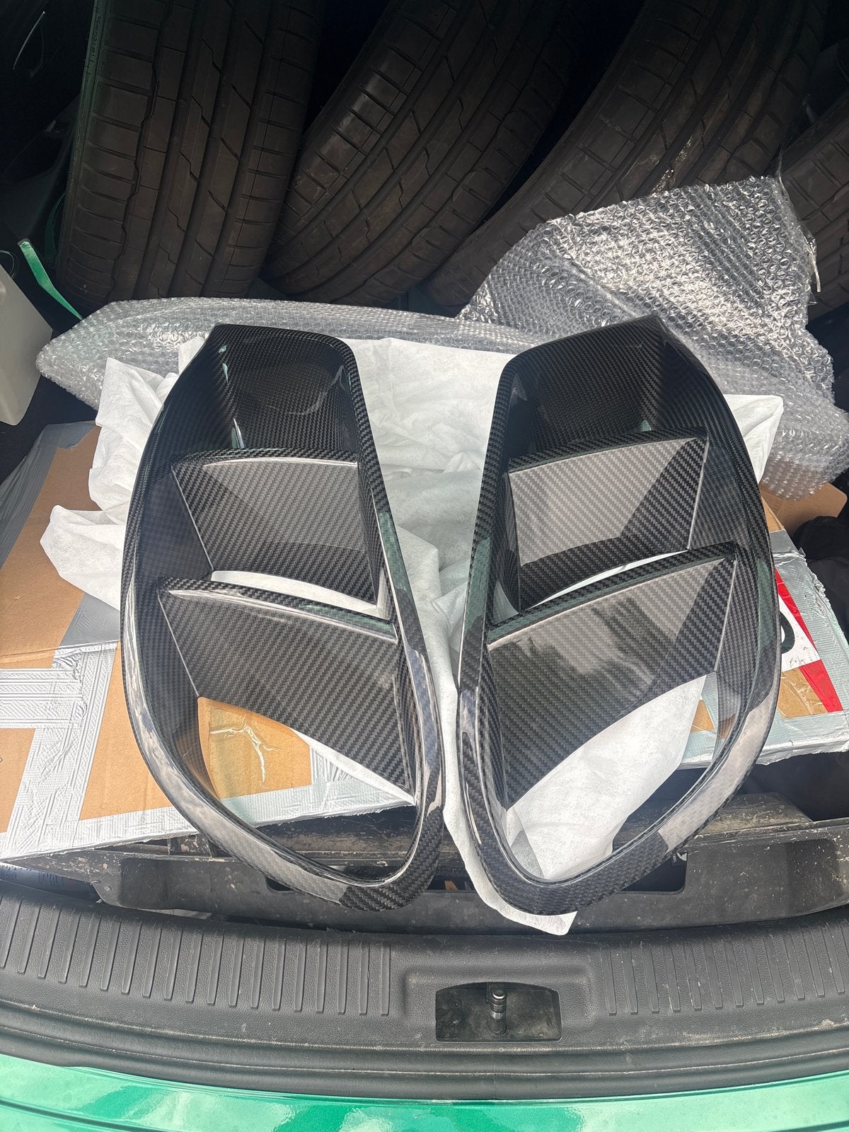 Echt carbon fiber motorkap inlaat, Voor, Nieuw, Ophalen of Verzenden, Universele onderdelen