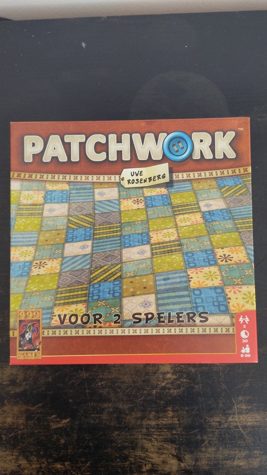Patchwork bordspel - Zo goed als nieuw, Een of twee spelers, Ophalen of Verzenden, Zo goed als nieuw, 999 Games
