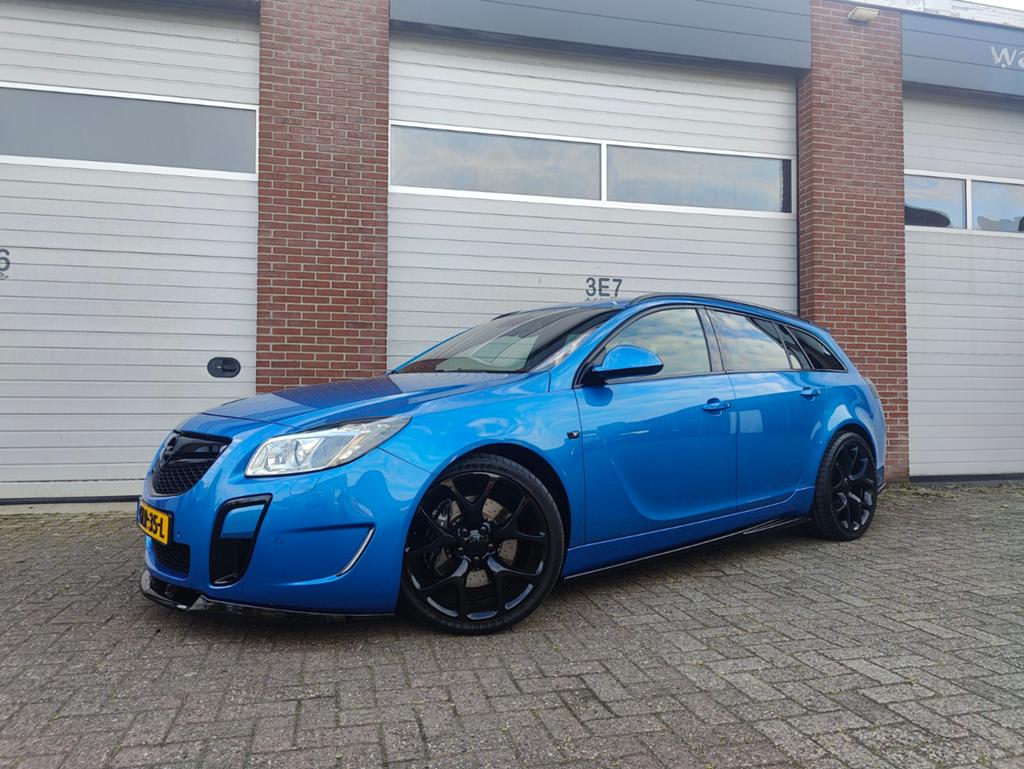 Opel Insignia 2.8 V6 Turbo OPC Sports tourer 4X4 Blauw, Euro 5, Zwart, Blauw, Leder