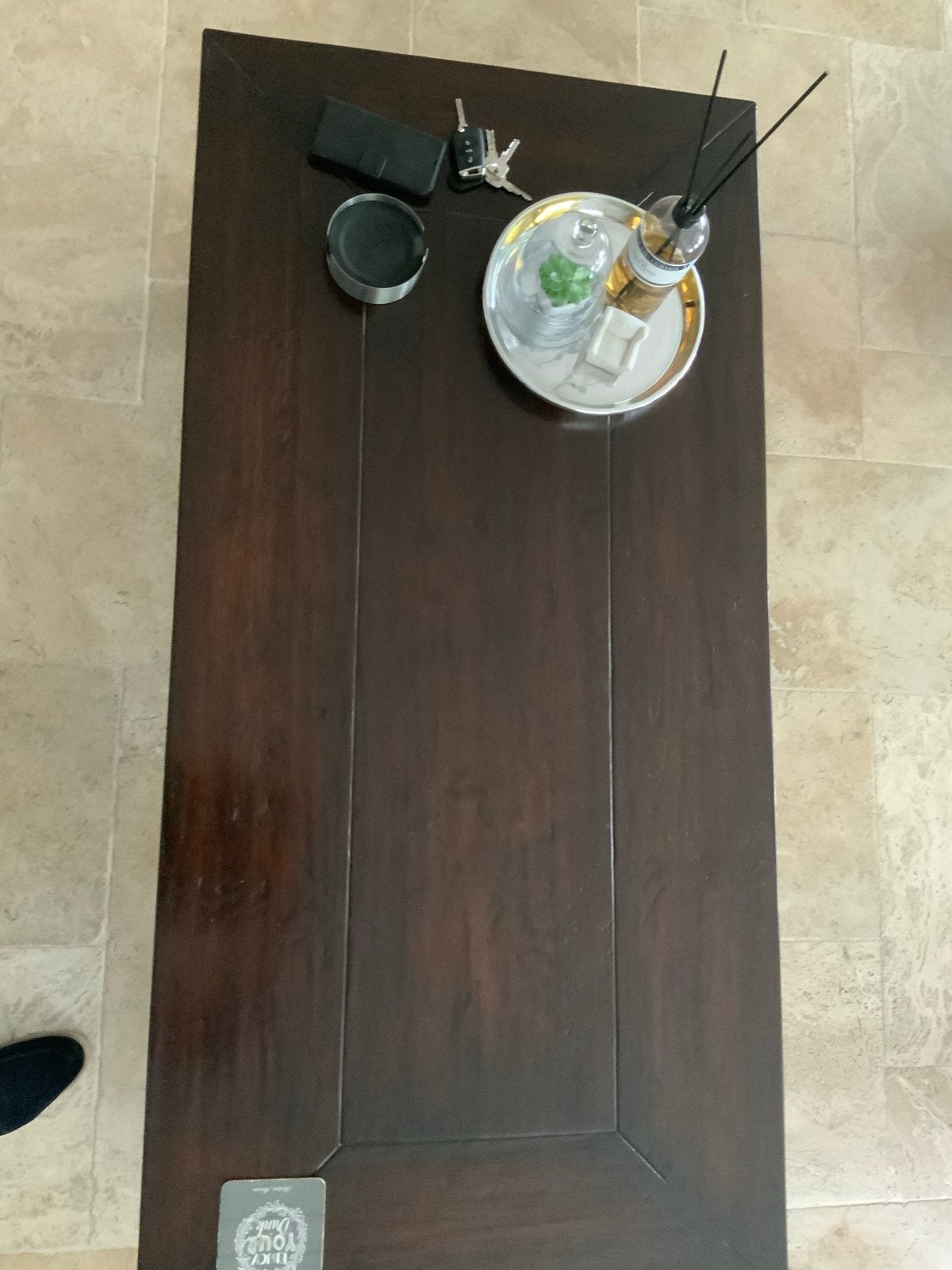 Com. woonkmr set: eettafel + 6 stoel, salontafel, wandtafel, 100 tot 150 cm, Eikenhout, 200 cm of meer, Ophalen of Verzenden