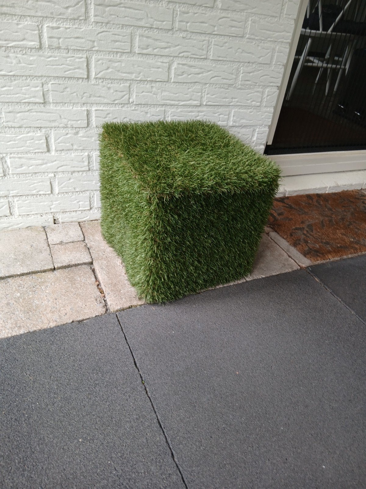 Kunstgras kubus 36x35x35 cm - Decoratief en onderhoudsvrij, Ophalen, Gebruikt, Minder dan 10 m²