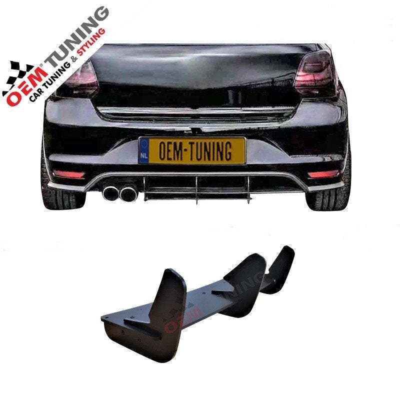 Diffuser Splitter Spoiler  voor Polo 6C GTI‑Look 2014‑2017