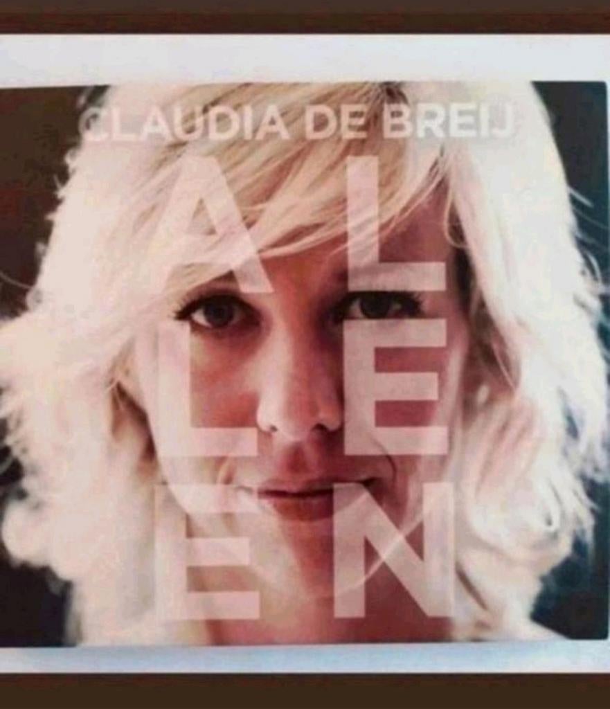 ALLEEN
van Claudia de Breij.
De conditie is als nieuw., Ophalen of Verzenden, Zo goed als nieuw, Levenslied of Smartlap