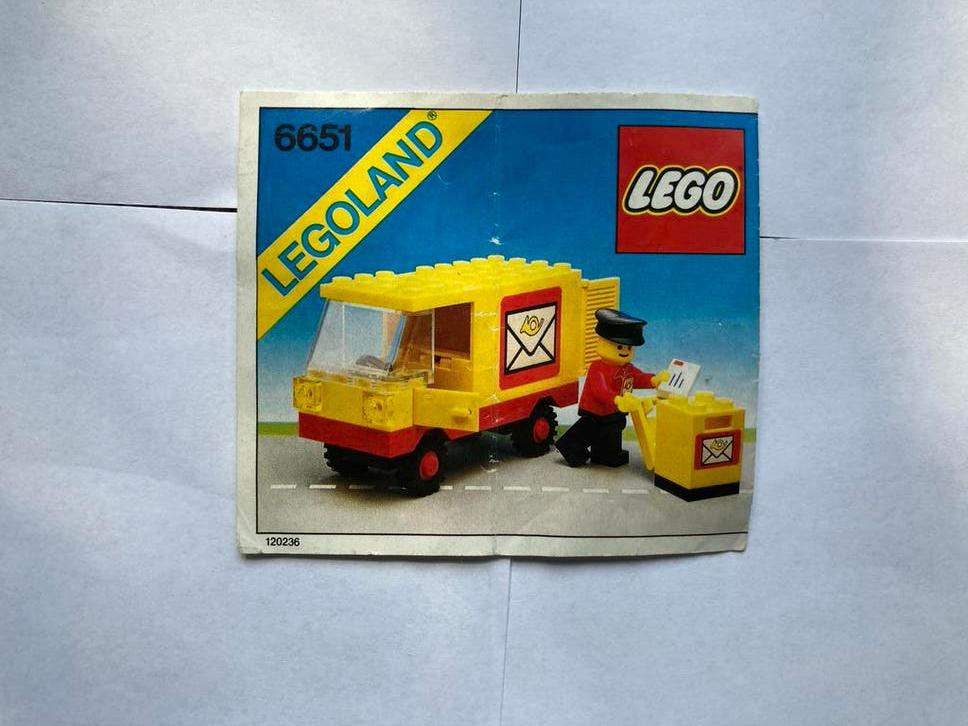 Lego Legoland 6651 Postwagen met Postbode, Ophalen of Verzenden, Gebruikt
