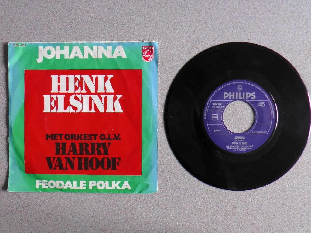 Henk Elsink - Johanna VINYL SINGLE, Cd's en Dvd's, Vinyl Singles, Gebruikt, 7 inch, Pop, Fotohoes