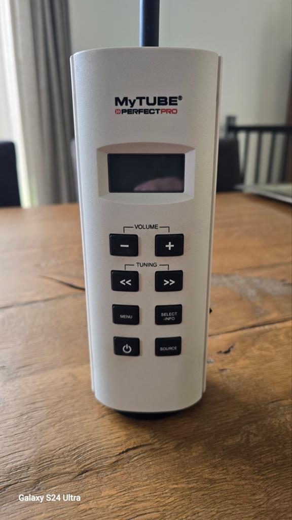 MyTUBE PerfectPro T-White Radio met adapter, Ophalen of Verzenden