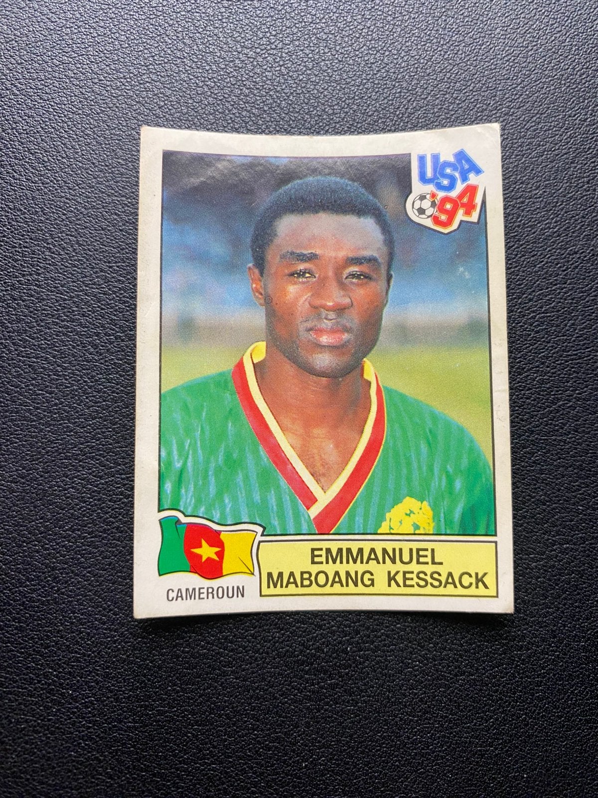 Emmanuel Maboang Kessack - Kameroen - Panini WK 1994, Ophalen of Verzenden, Zo goed als nieuw, Buitenlandse clubs, Poster, Plaatje of Sticker