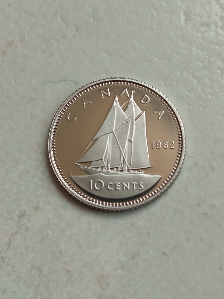 Canada 10 cent 1982., Ophalen of Verzenden, Noord-Amerika, Losse munt