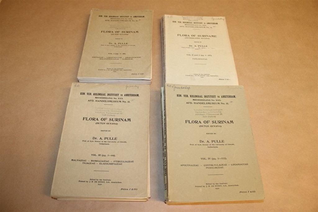 Flora of Suriname - Dr. A. Pulle - Complete uitgave 1938 !!, Antiek en Kunst, Ophalen of Verzenden