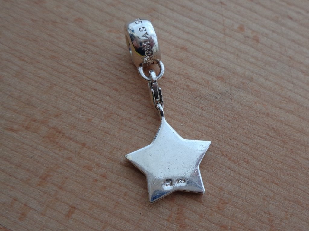 zilveren bedel/hanger Thomas Sabo met carrier [009], Overige merken, Verzenden, Zo goed als nieuw, 2 of 3 bedels