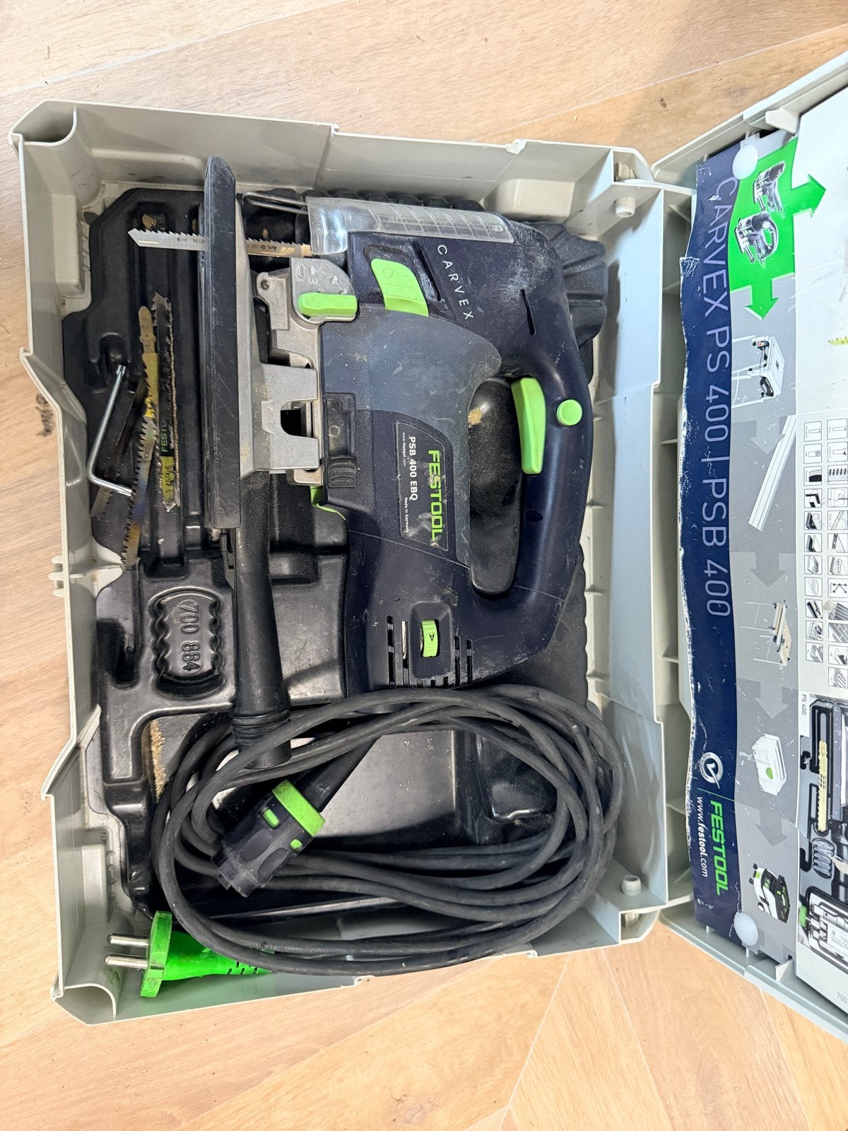 Festool Carvex PSB 400 EBQ Decoupeerzaag in Systainer, Doe-het-zelf en Verbouw, Gebruikt, 600 tot 1200 watt, Ophalen of Verzenden