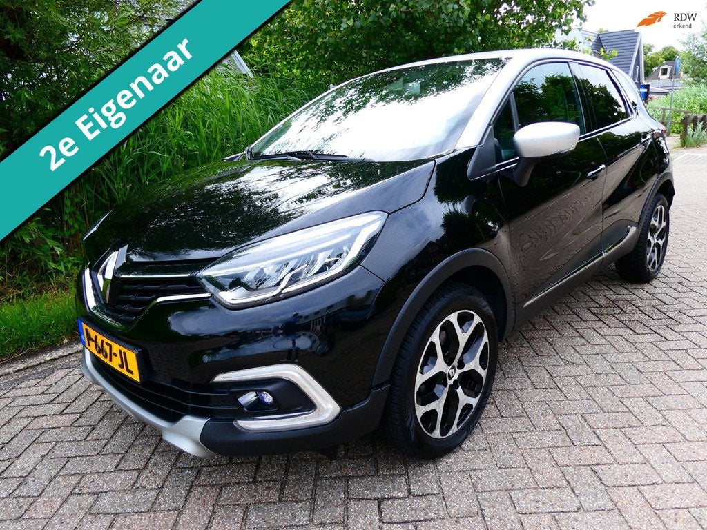 Renault Captur 1.2 TCe 120pk Automaat 2e eig. Clima Navi Tre, Auto's, Renault, Gebruikt, 4 cilinders, 635 kg, Leder en Stof