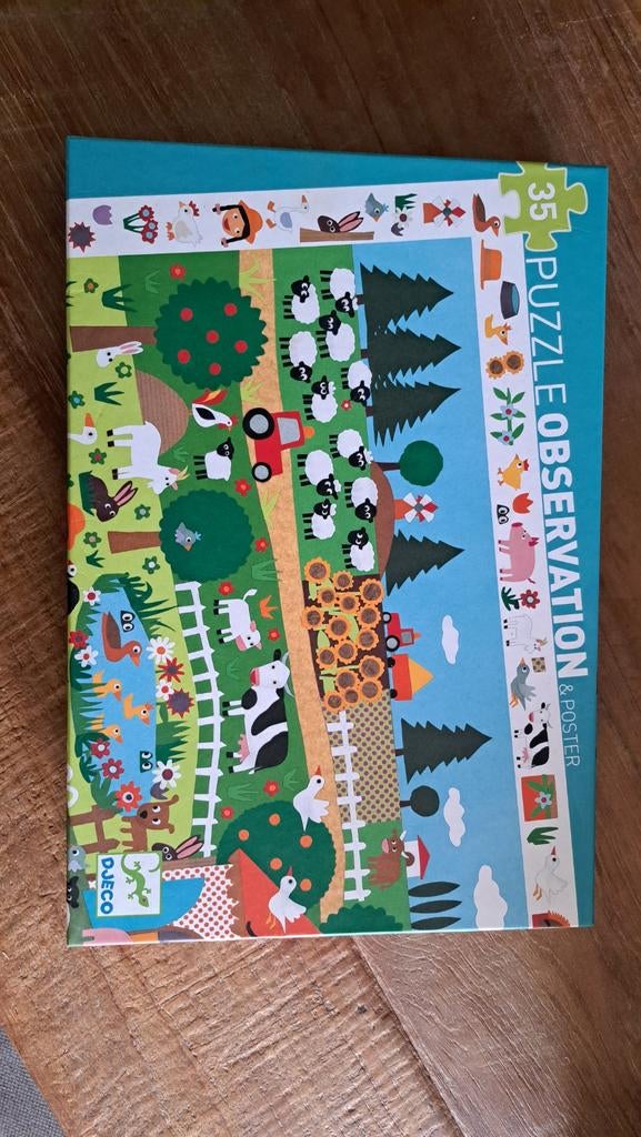 Djeco puzzel, Ophalen, 10 tot 50 stukjes, 4 tot 6 jaar
