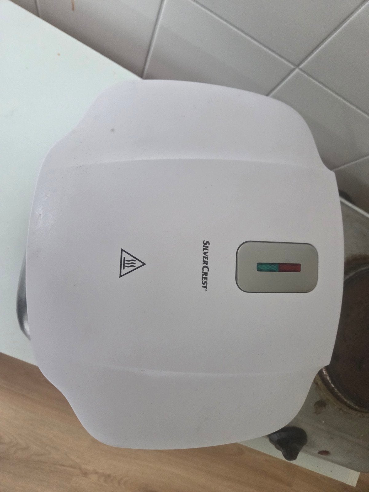 SilverCrest Tosti-ijzer / Sandwichmaker Wit, Ophalen of Verzenden, Gebruikt