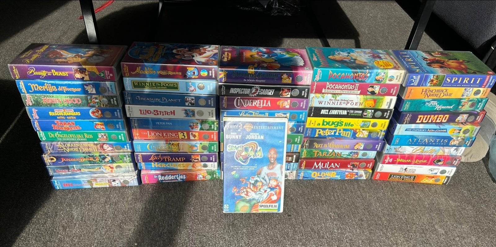 Grote collectie Disney VHS-banden 51 stuks, Cd's en Dvd's, Gebruikt, Alle leeftijden, Boxset, Ophalen of Verzenden