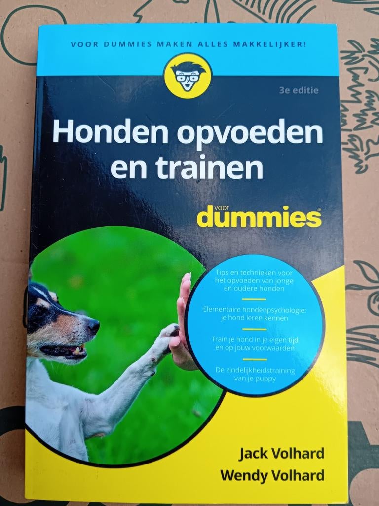 Honden opvoeden en trainen voor Dummies - 3e editie, Gelezen, Honden, Ophalen of Verzenden, Jack Volhard, Wendy Volhard