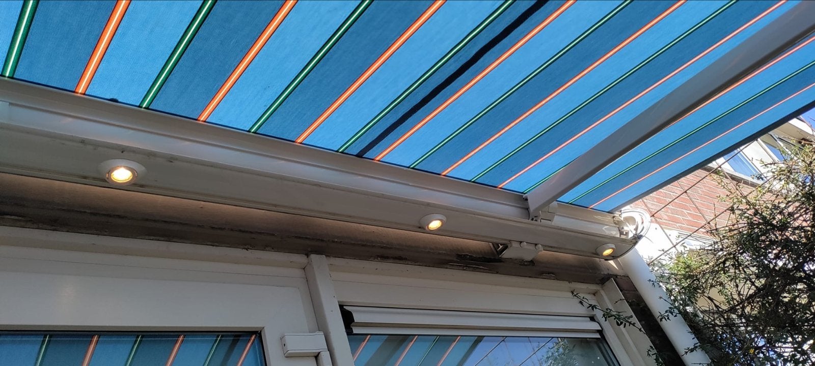 Weinor Elektr zonnescherm 6x3.5m Verlichting montage mogelij, Tuin en Terras, Gebruikt, 450 cm of meer, Elektrisch, Ophalen of Verzenden