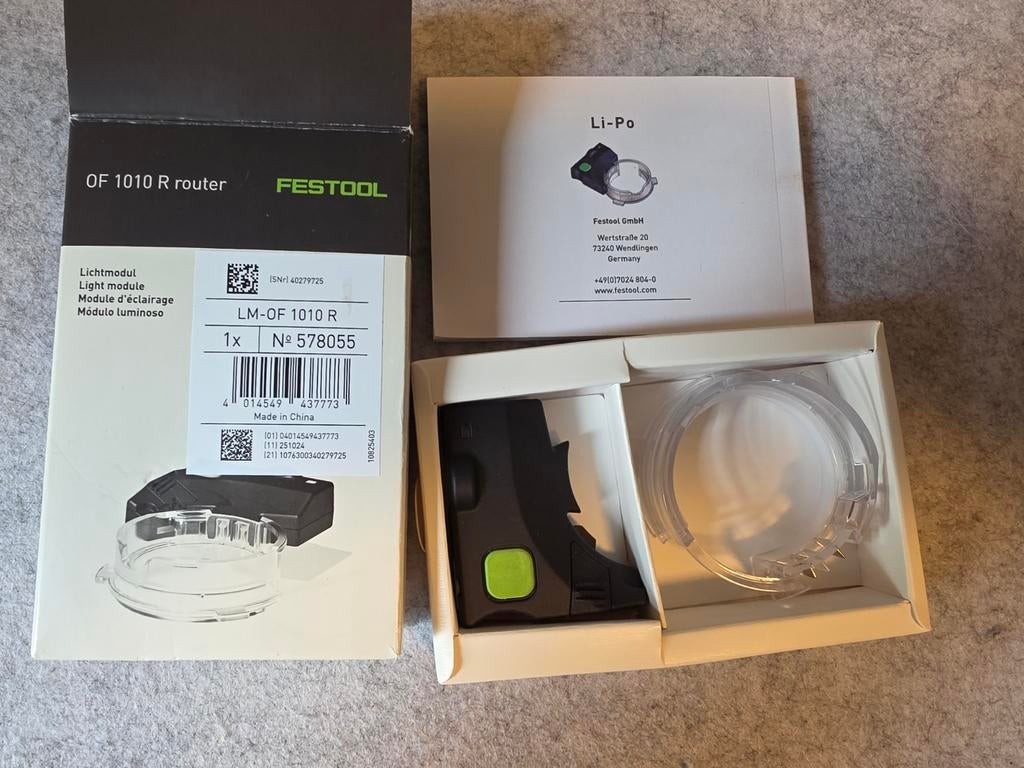 Festool OF1010 lichtmodule, Ophalen, Nieuw