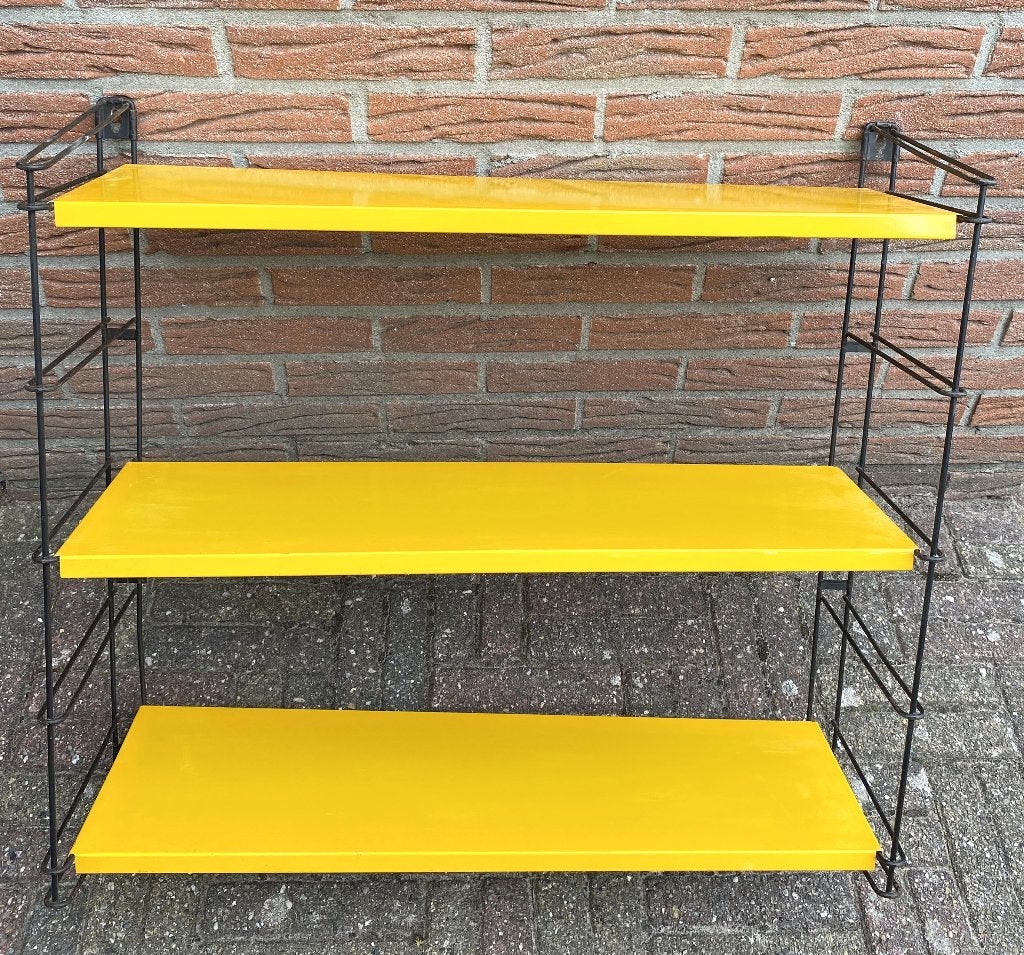 Leuke Vintage Tomado Wandrek - mid century retro dutch, Met plank(en), Gebruikt, Minder dan 25 cm, Minder dan 100 cm