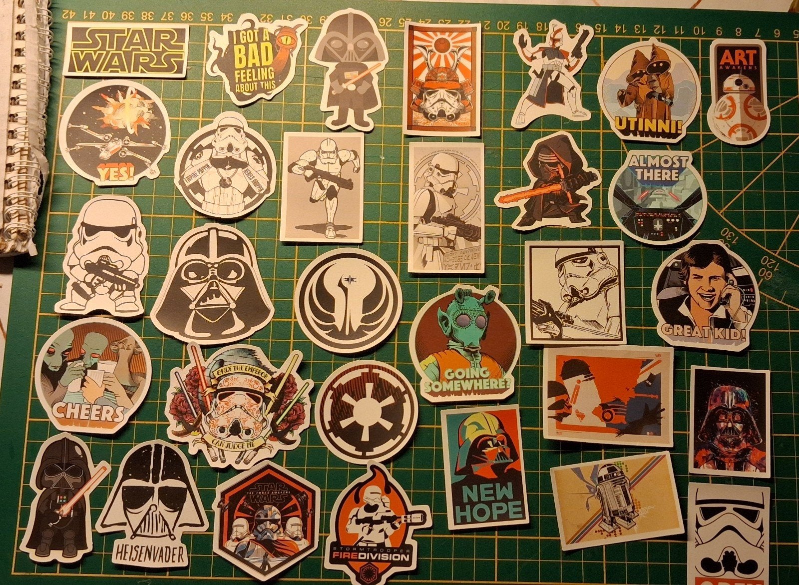 Star Wars stickerset, Ophalen of Verzenden, Zo goed als nieuw, Meerdere stickers