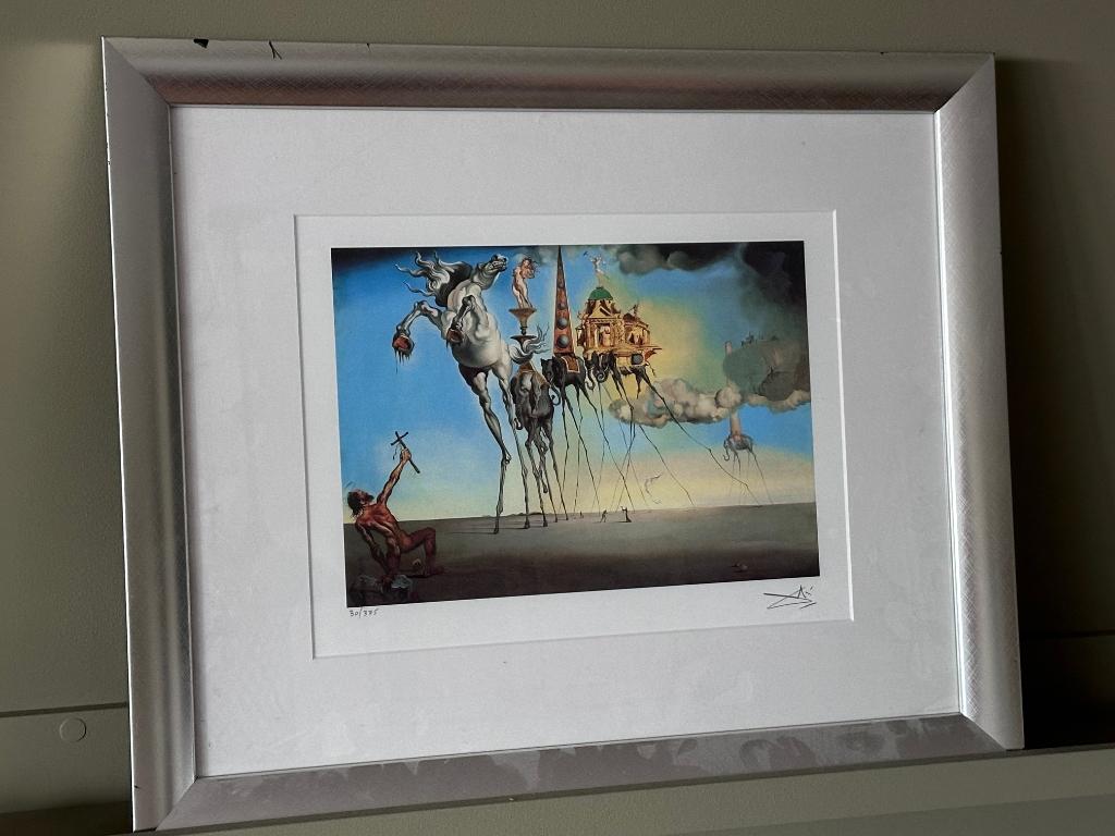 Salvador Dali kunstdruk, Ophalen