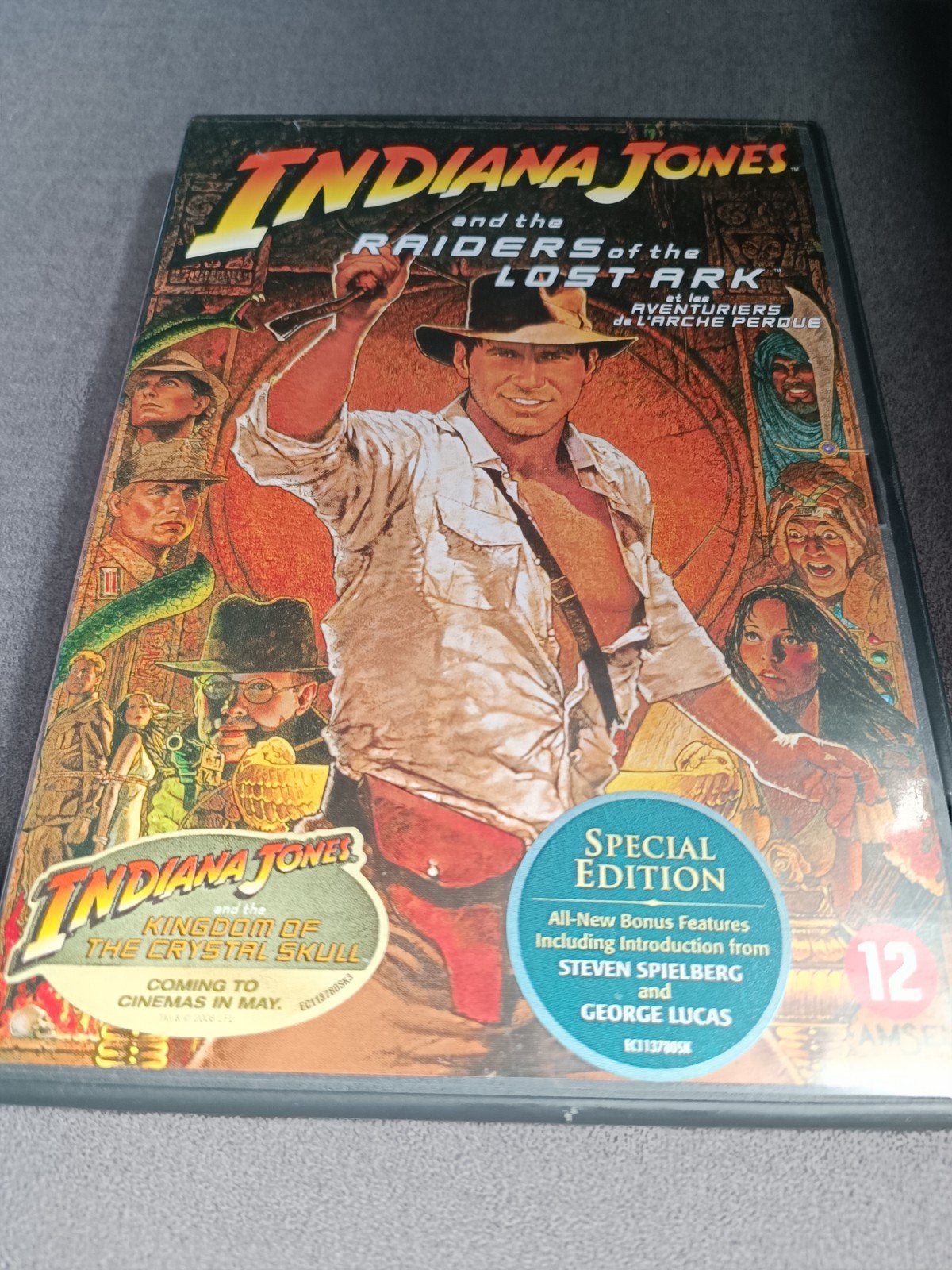 Indiana Jones and the raiders of the lost ark - dvd, Vanaf 12 jaar, Ophalen of Verzenden, Zo goed als nieuw