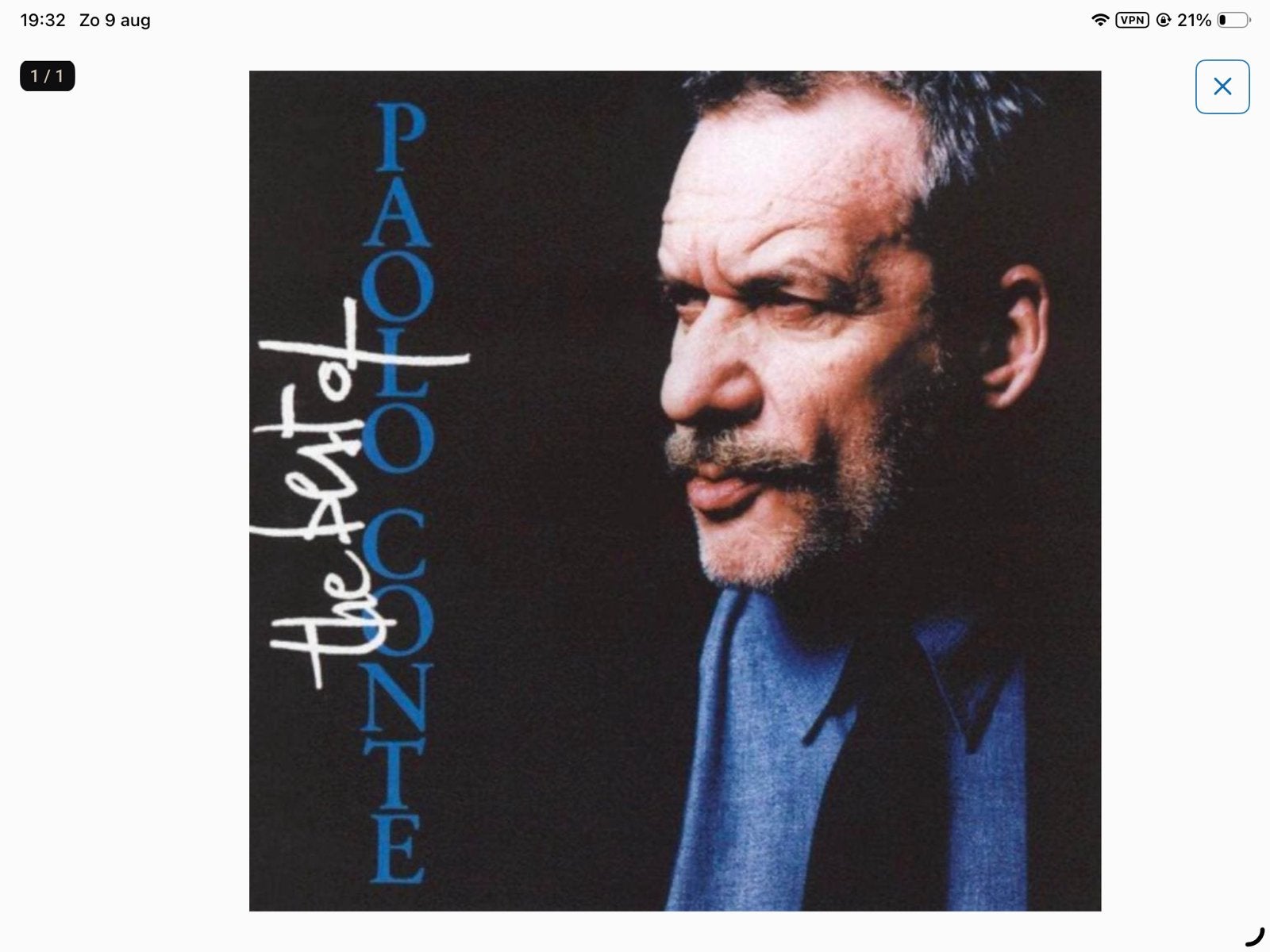 CD Paolo Conte - The Best Of, Verzenden