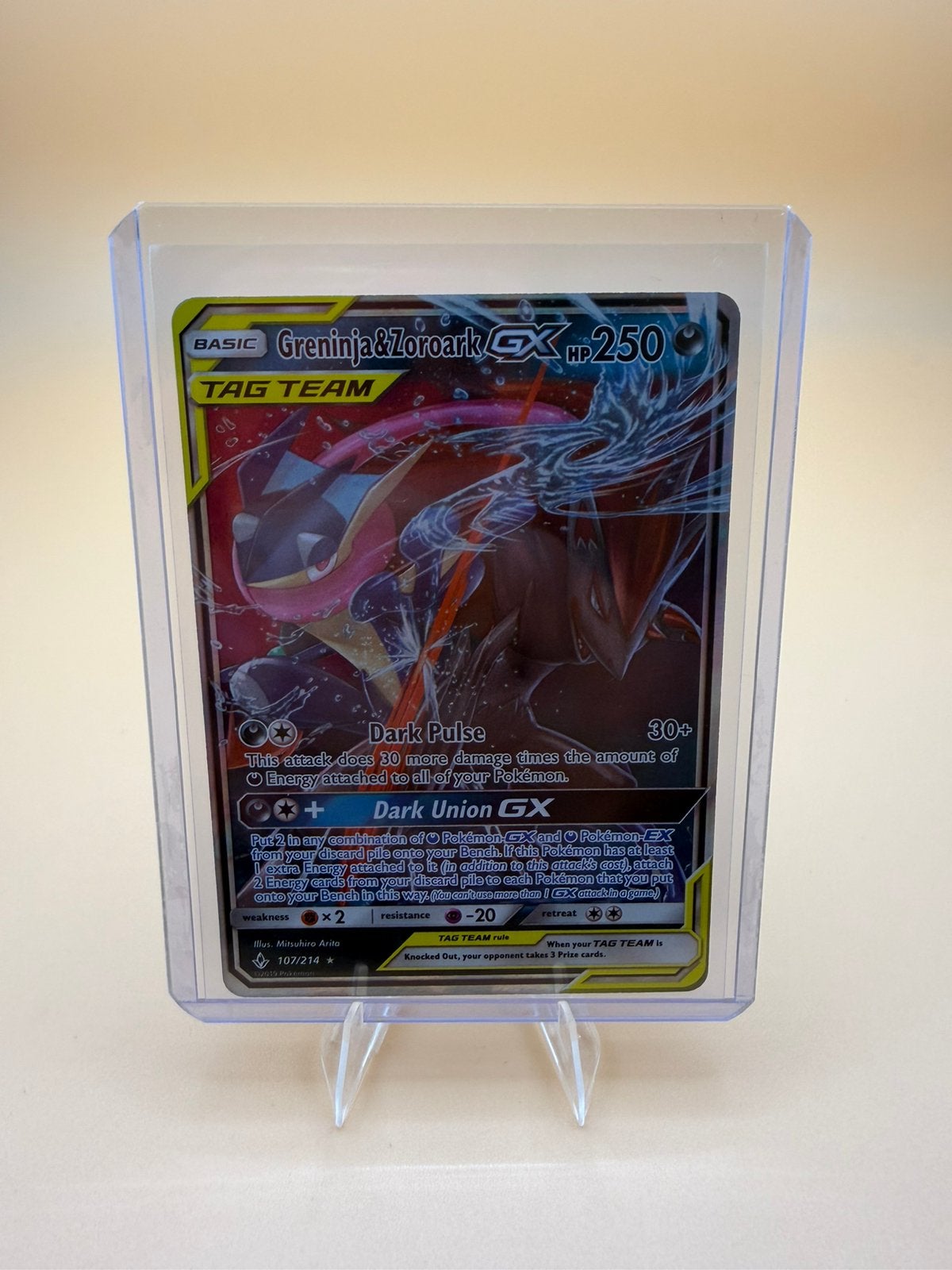 Greninja & zoroark GX 107/214, Ophalen of Verzenden, Zo goed als nieuw