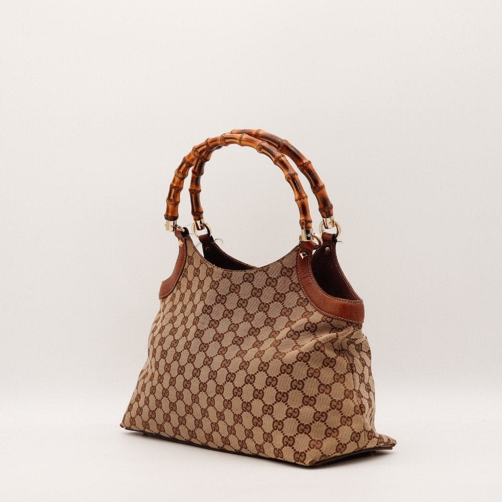 Gucci Bamboo 38x27x14 cm hobotas, Sieraden, Tassen en Uiterlijk, Verzenden, Gebruikt, Zwart, Overige typen