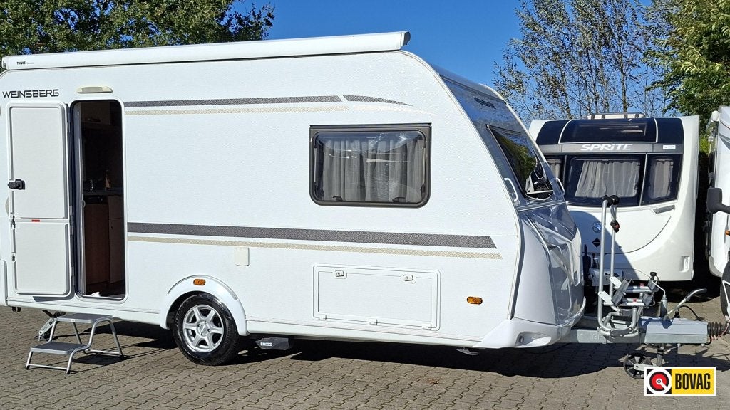 Weinsberg CaraOne 420 QD Mover, Thule Luifel, FD, Overige merken, Dwarsbed, Fietsenrek, Bedrijf