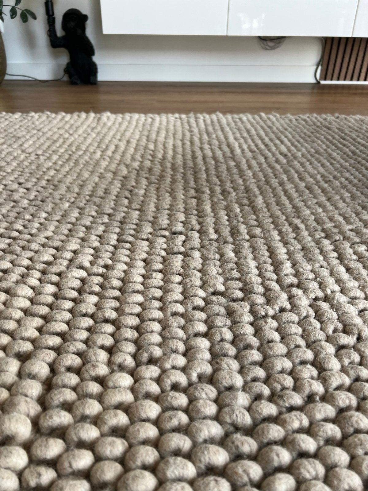 HAY Peas Vloerkleed 170x240 cm - 3 jaar oud, Ophalen, Beige, 150 tot 200 cm, 200 cm of meer