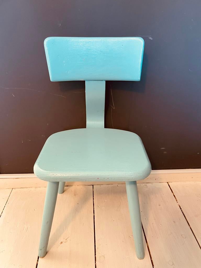 Vintage houten kinder stoel, Ophalen of Verzenden, Gebruikt, Stoel(en)
