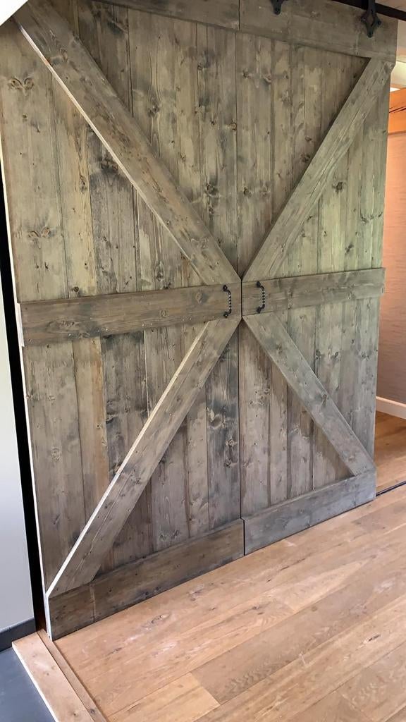 Steigerhouten loftdeur, Doe-het-zelf en Verbouw, Deuren en Horren, Ophalen of Verzenden, Nieuw