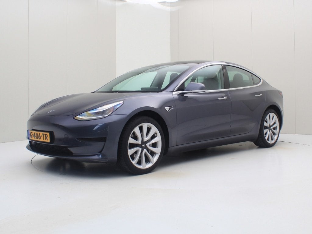 Tesla Model 3 Standard RWD Plus 82,4% SoH [ AUTOPILOT+TREKHA, Auto's, 0 cilinders, Gebruikt, Zwart, Origineel Nederlands