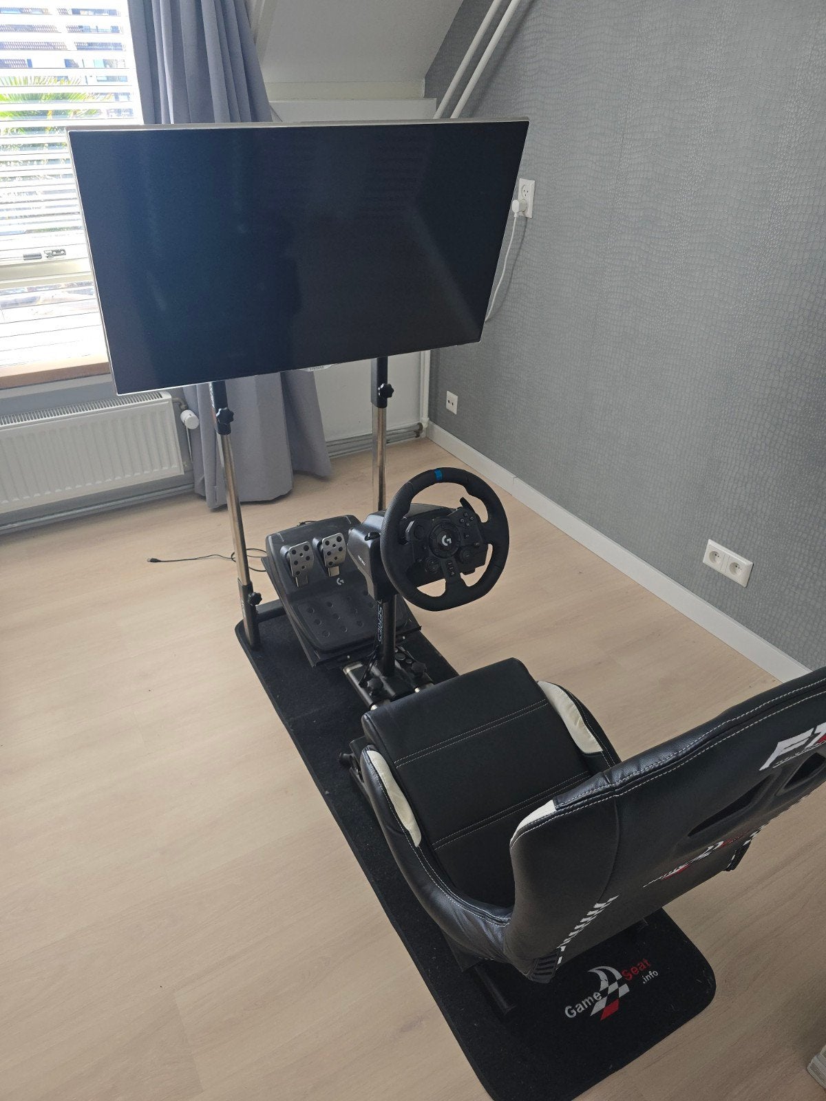 Playseat met Logitech G29 racestuur en pedalen, Ophalen, Racestoel, Force feedback, PlayStation